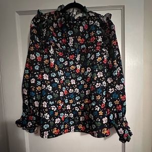 Crosby by Mollie Burch, floral peplum style top!